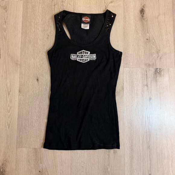 Harley-Davidson Tops - Vintage Harley Davidson Sequin Tank top